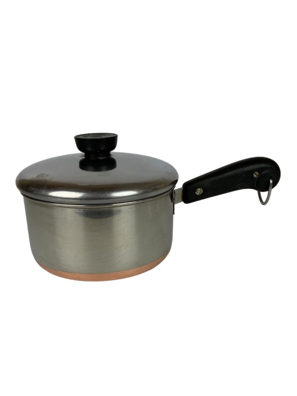 Revere Ware 1.5qt Copper Clad Stainless Steel Saucepan Lid Clinton IL Pre 1968